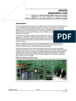 AN2425 Application Note: Using An ST7ULTRALITE Microcontroller To Drive A TRIAC or An AC Switch For A Mains Supply