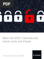 Black Hat 2020: Cybersecurity Trends, Tools, and Threats