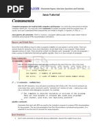 Java Tutorial