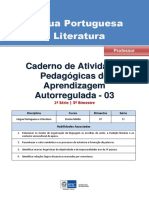 Autorregulação na aprendizagem de Língua Portuguesa