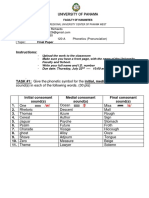 University of Panama Phonetics Final Paper