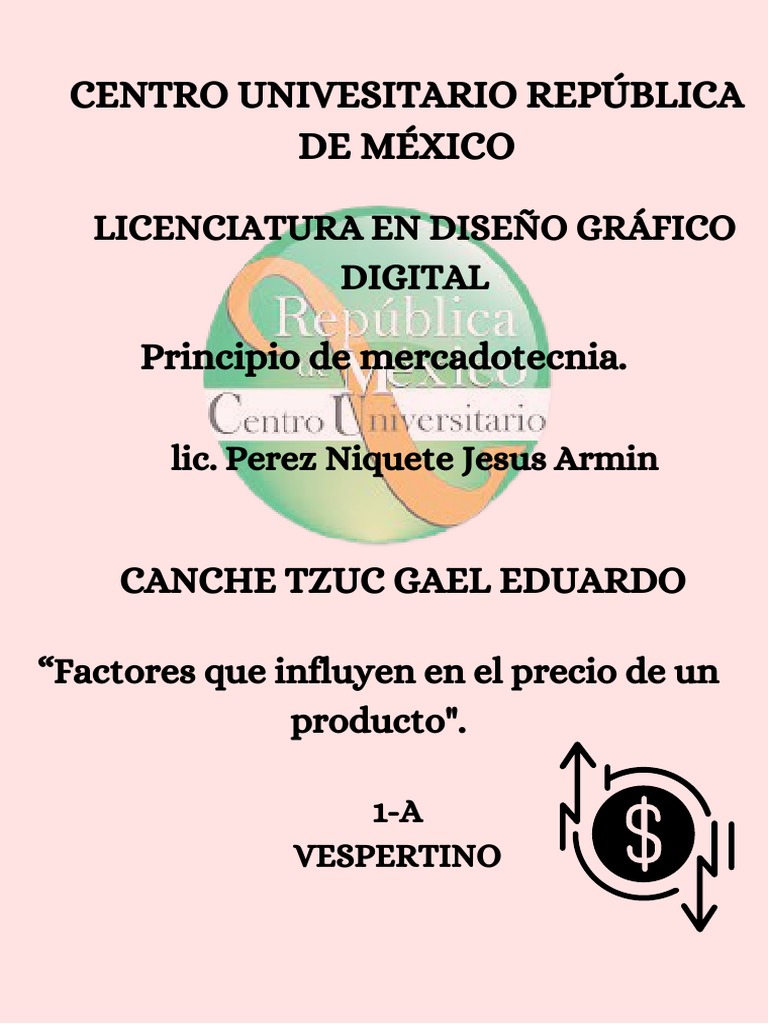 Factores Que Influyen en El Precio de Un Producto | PDF | Oferta y ...