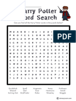 Harry Potter Word Search: Can You Find All The Harry Potter Words in The Puzzle Below?