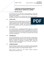 Technical Specifications For 600/1000 Volts, 1 Core, 630 Sq. MM Cu / Xlpe / PVC Cables