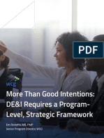 More Than Good Intentions: DE&I Requires A Program-Level, Strategic Framework