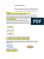 I Eliminatorio de Biología (Solución)