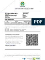 Certificado Nacional de Vacinação Covid-19: Doses Administradas