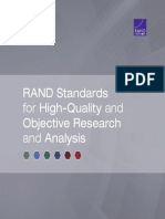 RAND Standards For High-Quality and Objective Research and Analysis