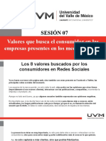 Valores Que Busca El Consumidor en Las Empresas Presentes en Los Medios Sociales