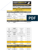 Lista de Culto Regional I - 08 de Agosto A 14 de Agosto de 2022