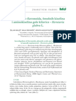 Istraživanje Flavonoida, Fenolnih Kiselina I Aminokiselina Gole Kilavice