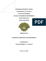 Documentos Administrativos en Mtto