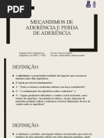 02 - Mecanismos de Aderência e Perda de Aderência
