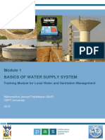 Module 1 Basics of Water Supply System