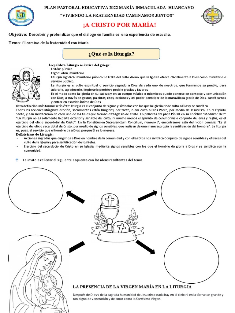 Liturgia y María en la Educación Pastoral | PDF | María, madre de Jesús ...