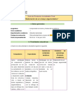 Guía - Producto Acreditable Final - Elaboración de Ensayo - 2022-I