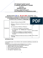 Instruction N° 25 Du 28.11.2021 Relative À La Prévention Et La Prise en Charge Des Bronchiolites Aigues Du Nourrisson, Campagne 2021 - 2022