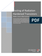 Radiation Hardened Transistor Testing