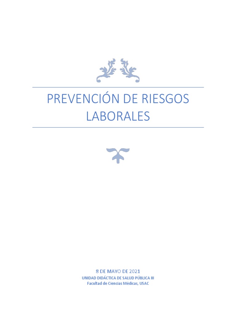 Clasificación de Riesgos Laborales | PDF | Riesgo | Seguridad y salud ...