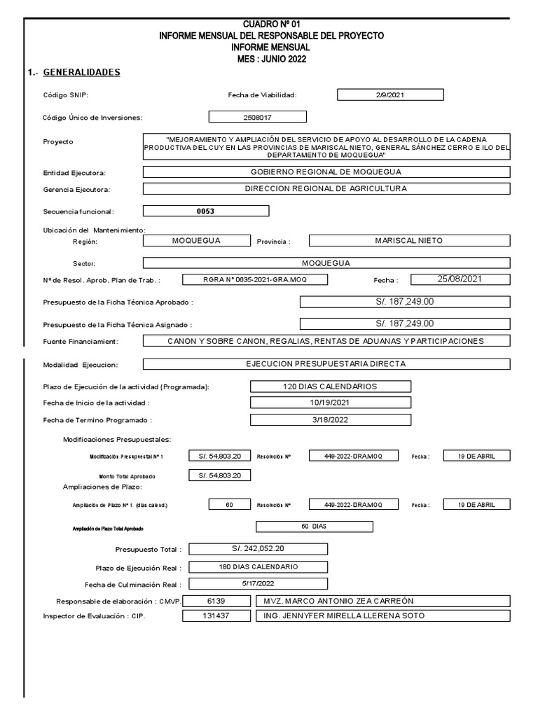 Informe Mensual Junio CSC PDF Presupuesto Economias