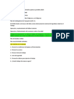 Actividades para Plan de Trabajo