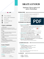 Srati Ayyoub: Ingénieur D'état en Génie Civil Option: Hydraulique