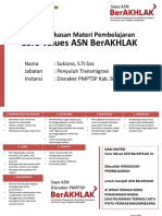 Sukisno - 2 Tugas Ringkasan Pembelajaran Core Value ASN BerAKHLAK