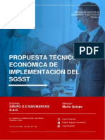 Propuesta Técnico Económica Implementación SGSST N°2022-2907-GRUPO O.D SAN MARCOS S.A.C. (1)