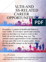 Health-And Fitness-Related Career Opportunities