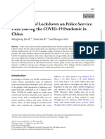 The Impact of Lockdown On Police Service Calls During The COVID-19 Pandemic in China