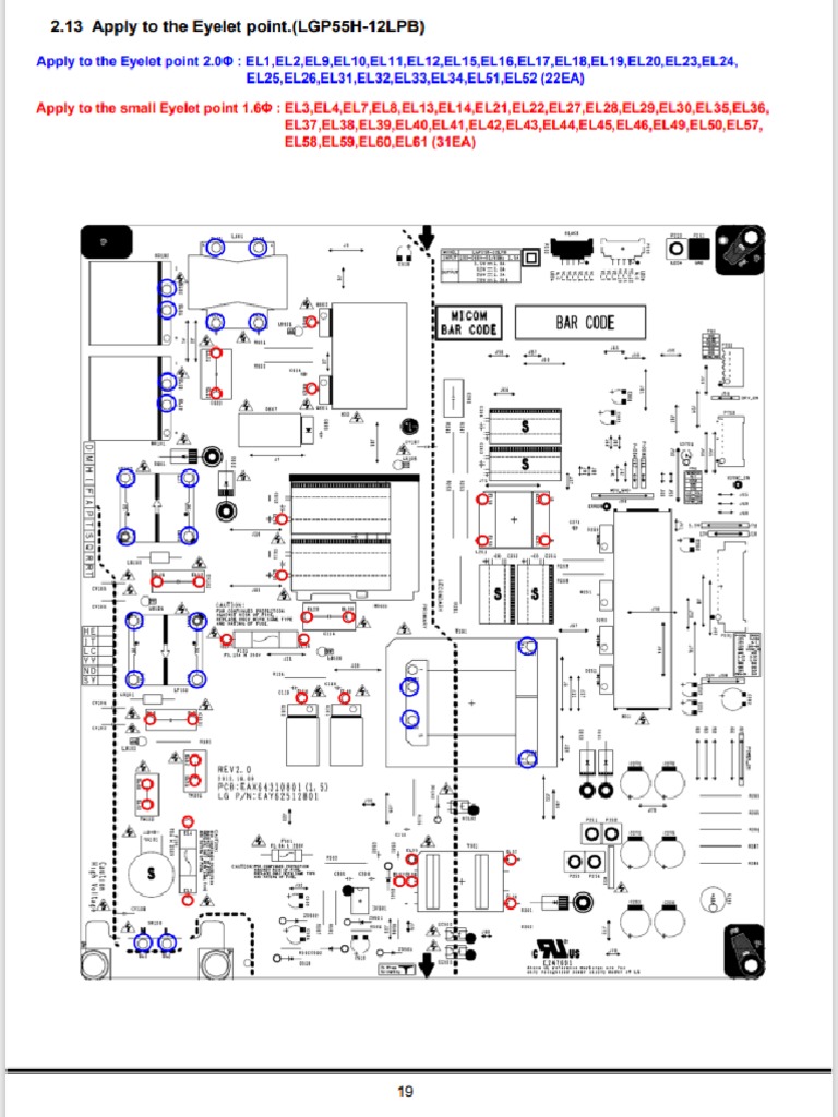 Fonte TV LG Diagramas Lay Out Componentes PDF