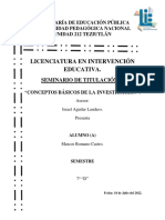 Romano - Marcos - Conceptos Básicos de Investigación