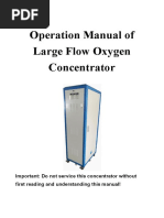 Large flow oxygen concentrator manual 医用工业用