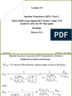 BJT - Ebers Moll Equation