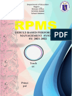 Result-Based Performance Management System SY: 2021-2022: Teach Er