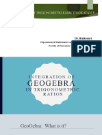 Integration of GeoGebra in Mathematics Trigonometry Ratios