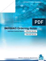 BERMAD Ordering Guide: Hydraulic Control Valves 700-ES Series 700-EN Series