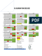 School Calendar Alam Kidz Academic Year 2022-2023