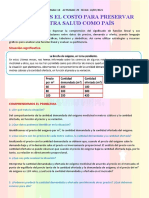 Analizamos El Costo para Preservar Nuestra Salud Como País: Propósito de La Sesión