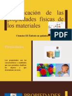 CLASE Identificación de Las Propiedades Físicas de Los Materiales