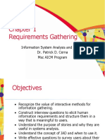 Requirements Gathering: Information System Analysis and Design Dr. Patrick D. Cerna MSC AICM Program