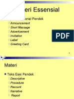 Materi Essensial: Teks Fungsional Pendek