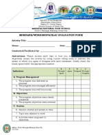 MNHS Seminars-Workshops-Slac Evaluation Form