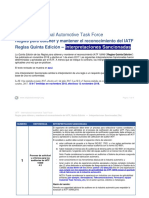 IATF Rules 5th Edition - Sanctioned Interpretations - November 2018 - Es