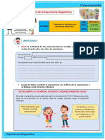 FICHA DE TRABAJO - LUNES 14 - Presentación de La Experiencia Diagno