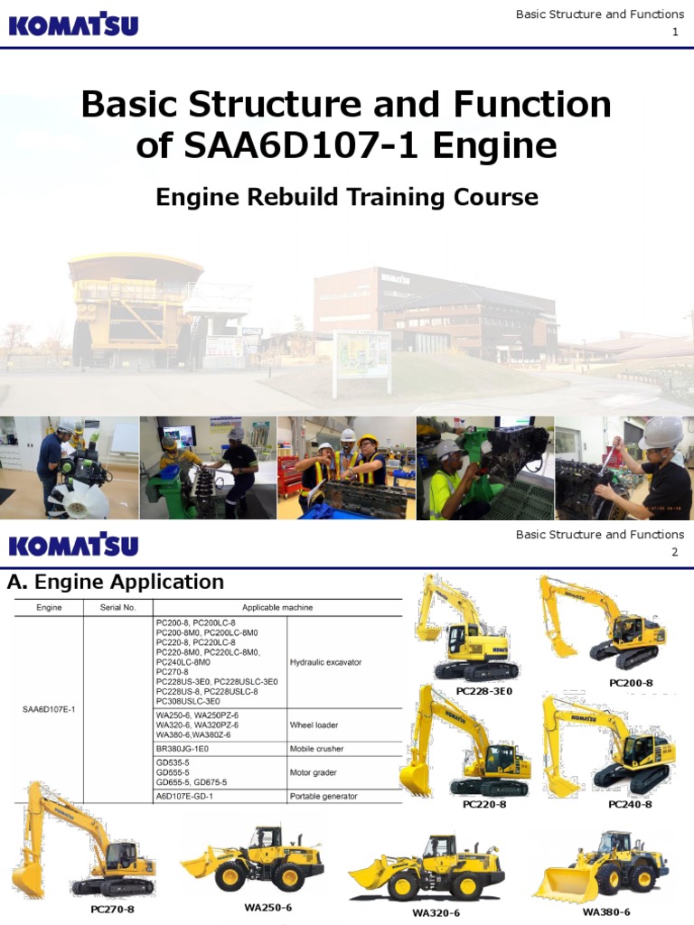 SAA6D107-1 Engine Overview | PDF | Internal Combustion Engine ...