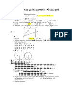 Csir-Ugc Net Questions Paper I June 2006