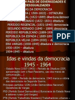 Idas e Vindas Da Democracia 1945 - 1964