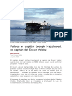 Fallece Joseph Hazelwood, Ex Capitán Del Exxon Valdez, 23-07-2022