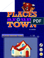 Places Around Town PPT Flashcards Fun Activities Games Picture Descriptio - 54266